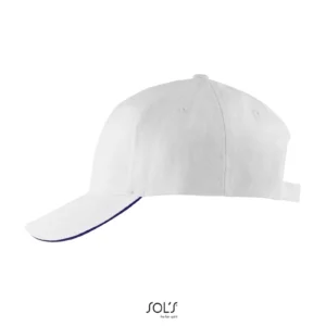 BUFFALO SIX PANEL CAP White/French Navy - MO1464-00 - obrazek 2