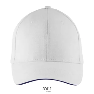BUFFALO SIX PANEL CAP White/French Navy - MO1464-00